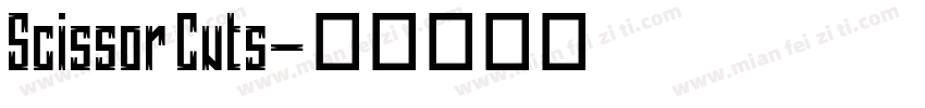 Scissor Cuts字体转换